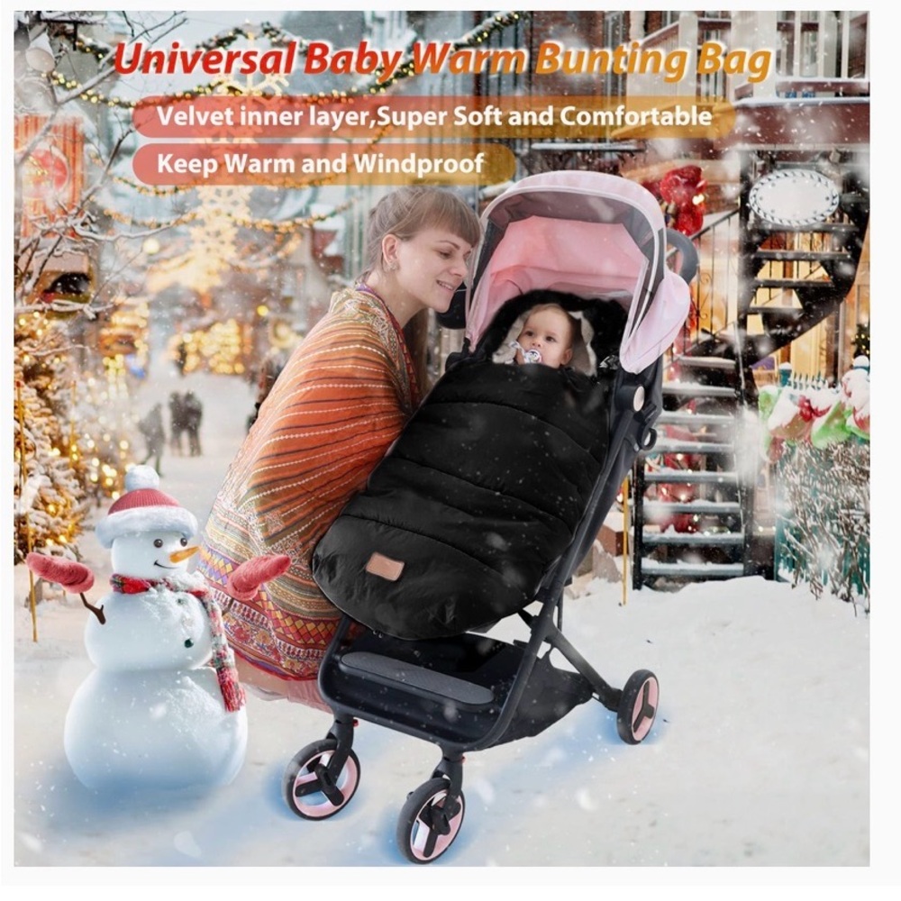 Cozy charcoal grey Stroller Footmuff NWOT - Picture 9 of 10